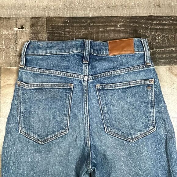 Madewell Women’s Size 26 Classic Straight Jeans Blue Denim Medium Wash Stretch - Picture 11 of 13